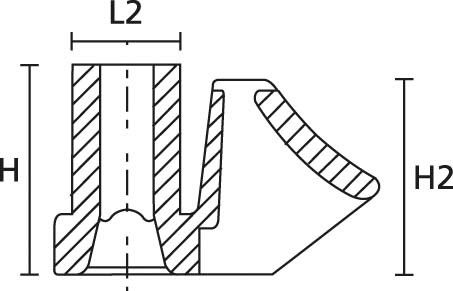 Befestigung SBH1-PA66-BK