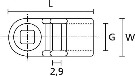 Befestigung SBH1-PA66-BK