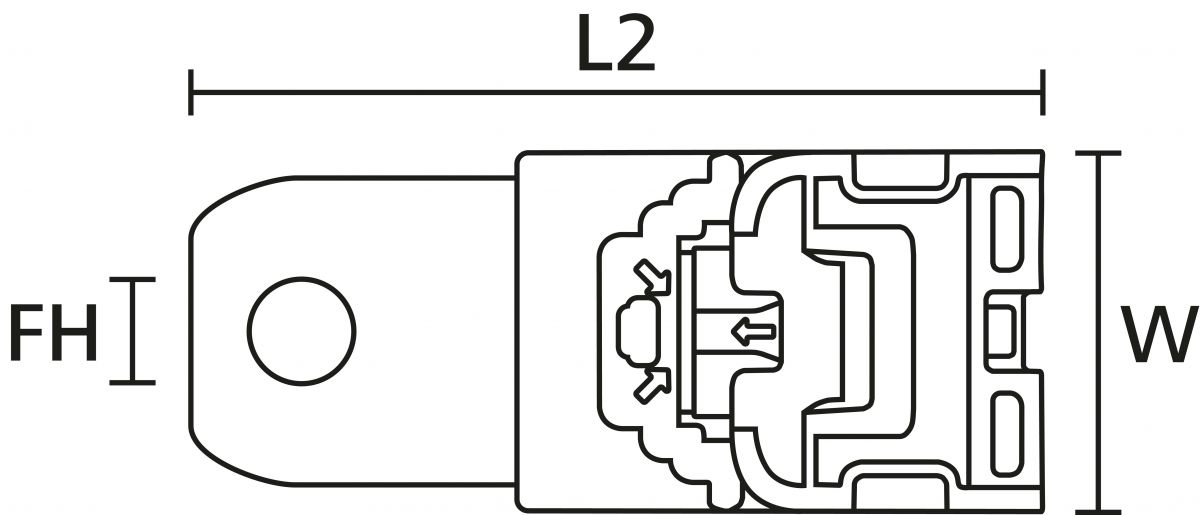 Befestigungelement RCA90LM8 PA66