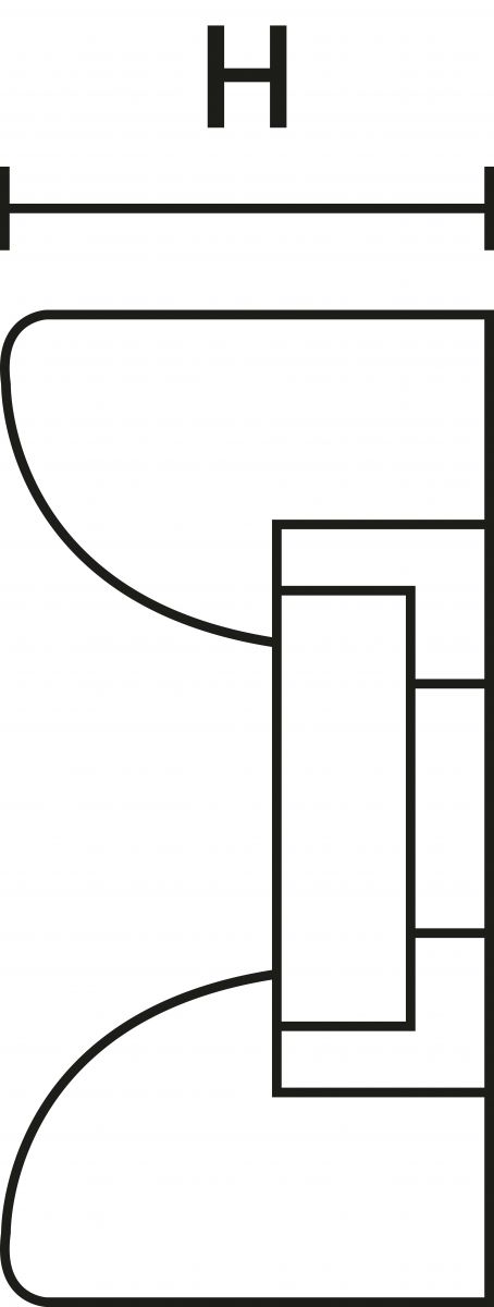 Befestigungssockel KR6G5 E/TFE BU 100