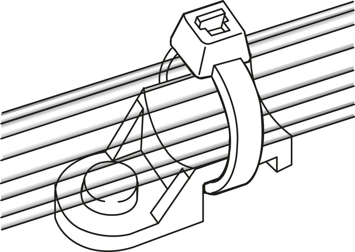 Befestigungssockel TY8F1 PA66 NA 1000