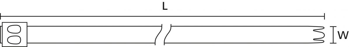 Edelstahlkabelbinder MBT33S SS316 ML 100