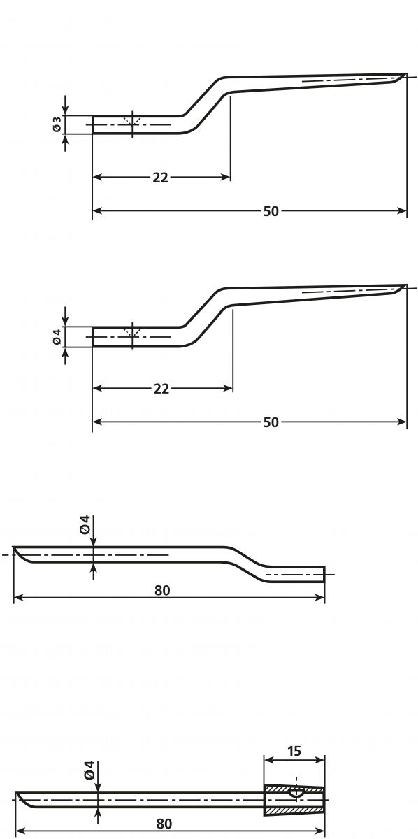 Ersatzdorn NA8/10 PRONG ML 3