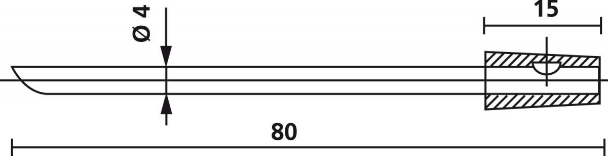 Ersatzdorn NA8/10 PRONG ML 3