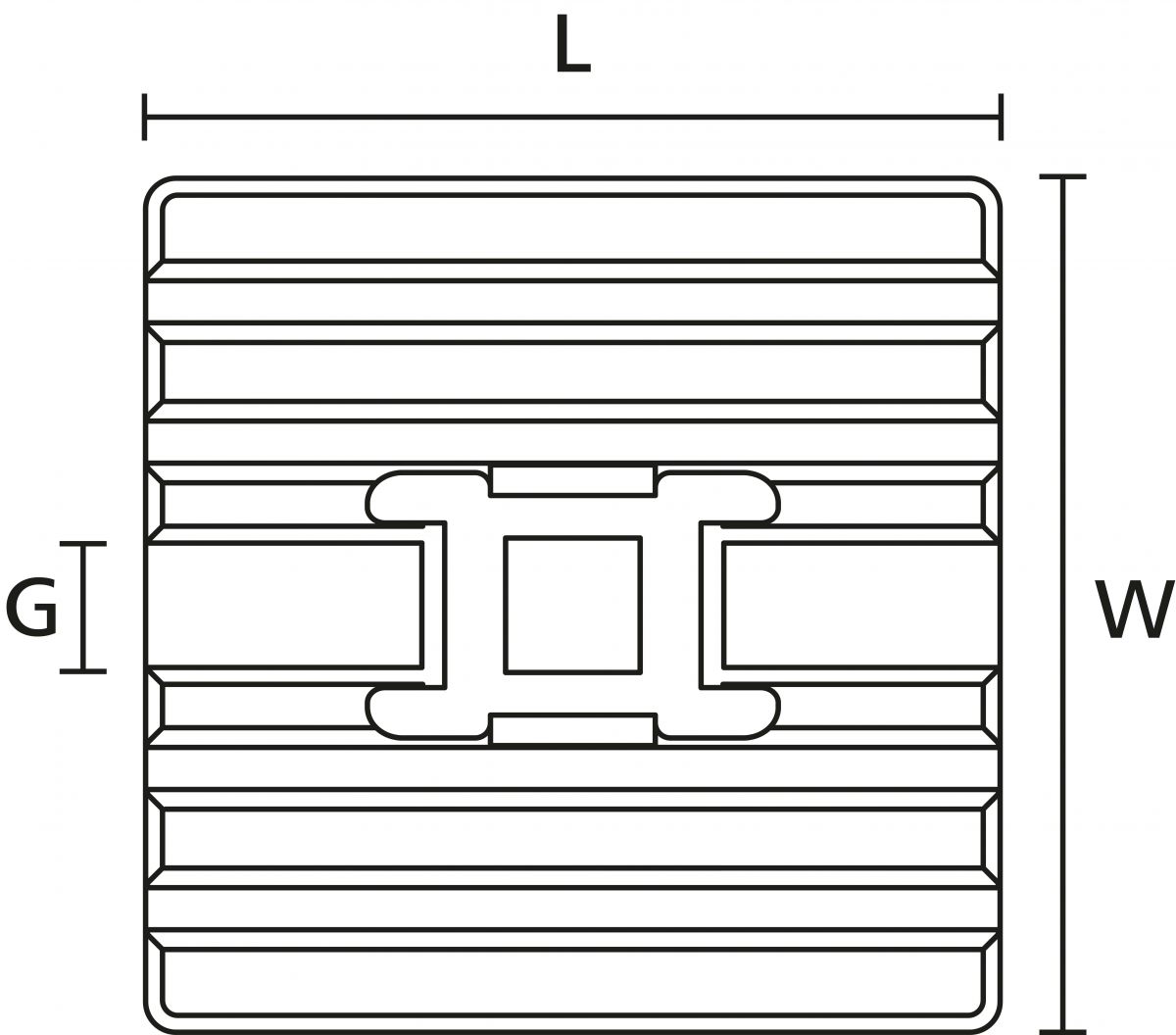 Flexibler Klebesockel FMB4APT-A-PA66HS-BK