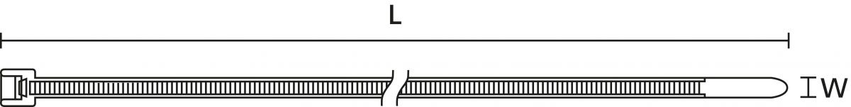 Kabelbinder LK5 PA66HIR(S) BK 50