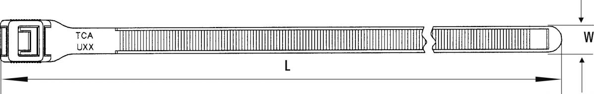 Kabelbinder PE400 PA66 GN 100