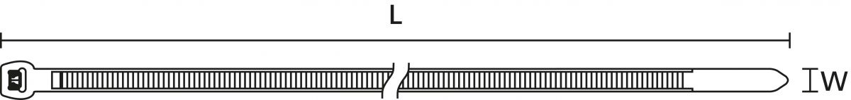 Kabelbinder PT3B PEEK BGE 100