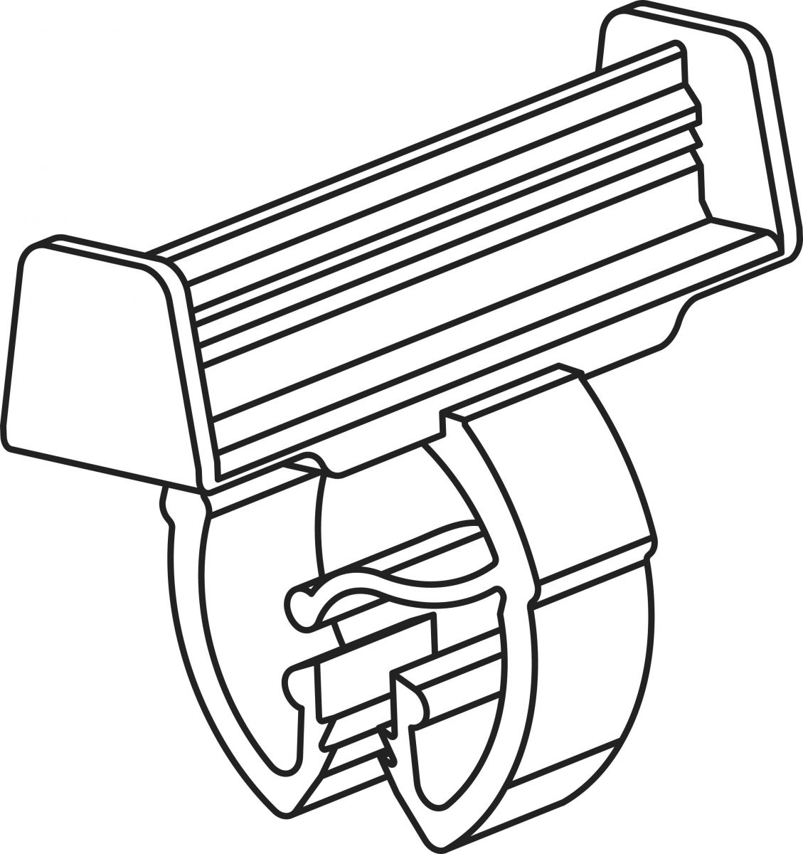 Kennzeichnungsclip WICA-AC10-25 BK