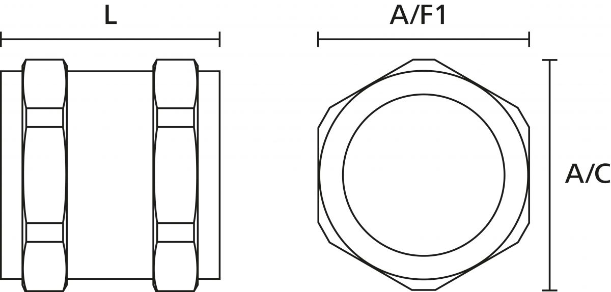 Schlauchverbinder ACP-M25 NPB ML 10