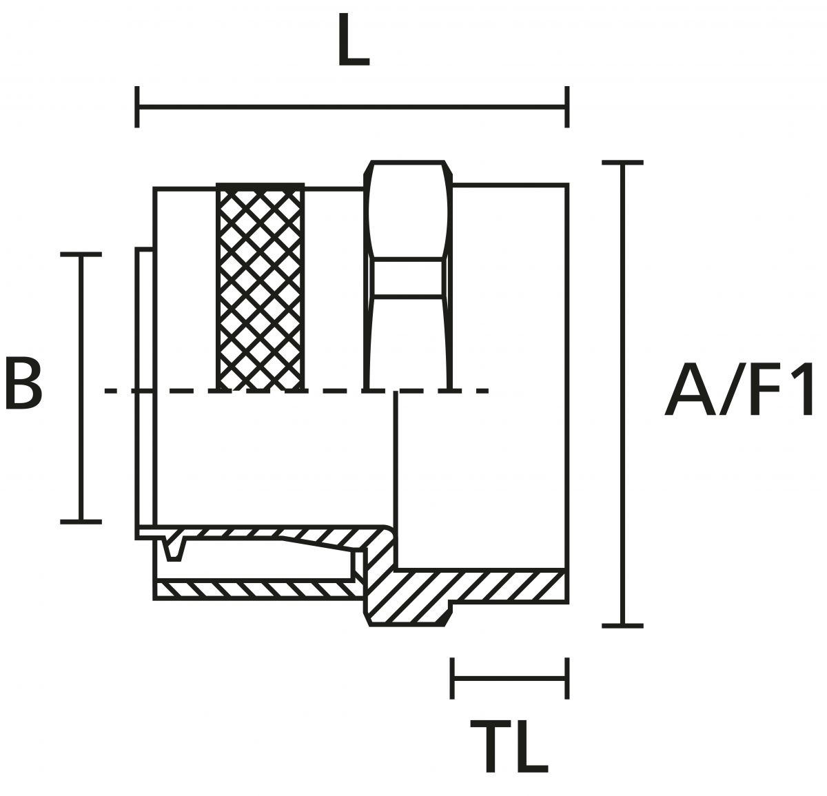 Schlauchverschraubung PCS16-FF-M20-NPB-ML
