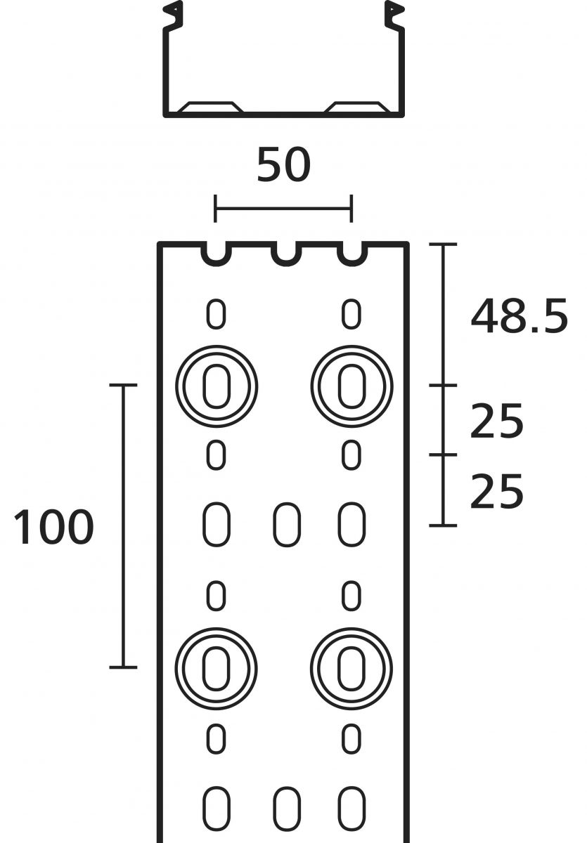 Verdrahtungskanal HTWD-PN-80X100
