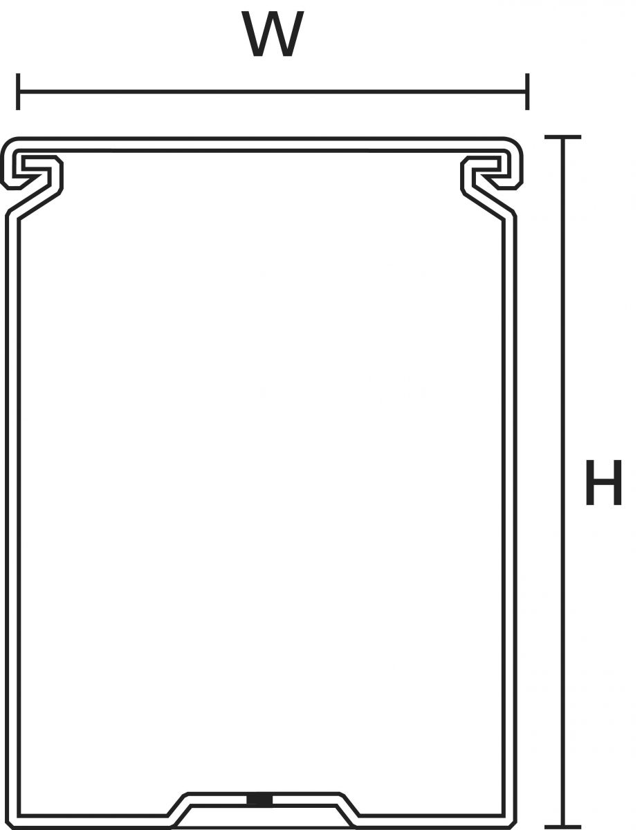 Verdrahtungskanal HTWD-PW-40X60