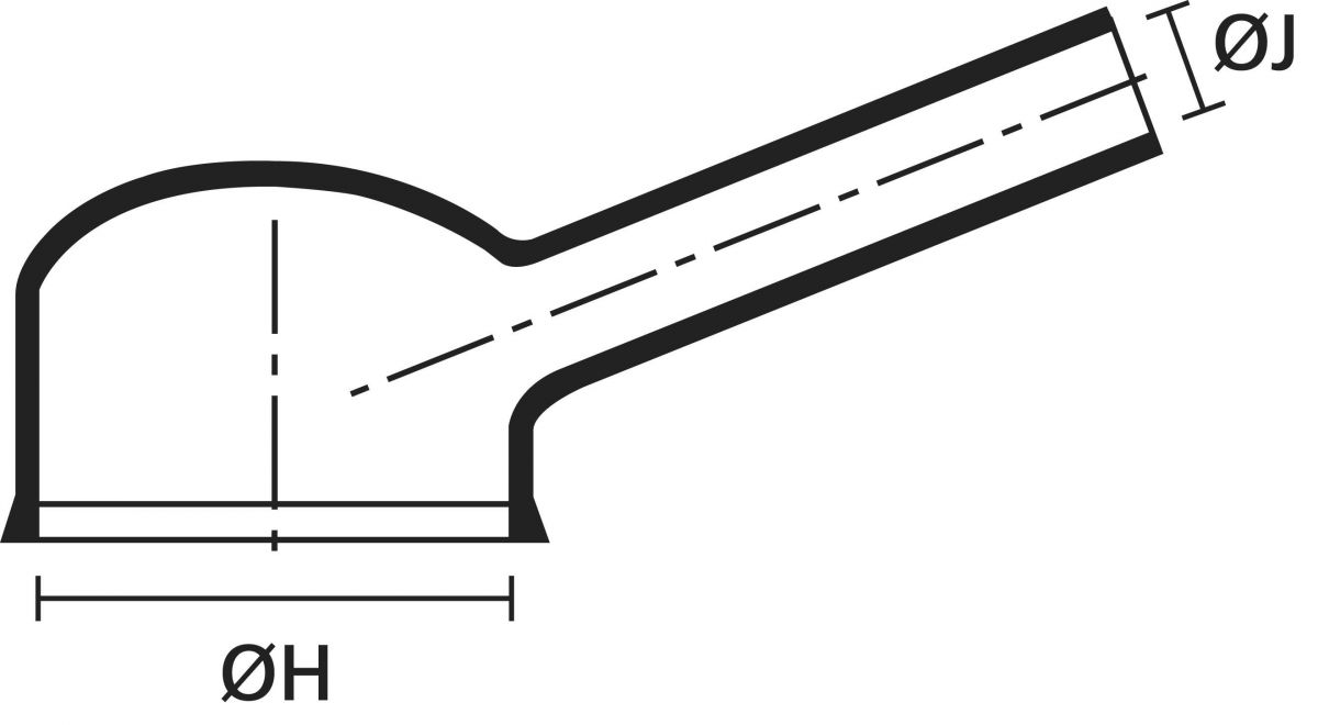 Warmschrumpfformteil 1133-1-B7 PO-X BK