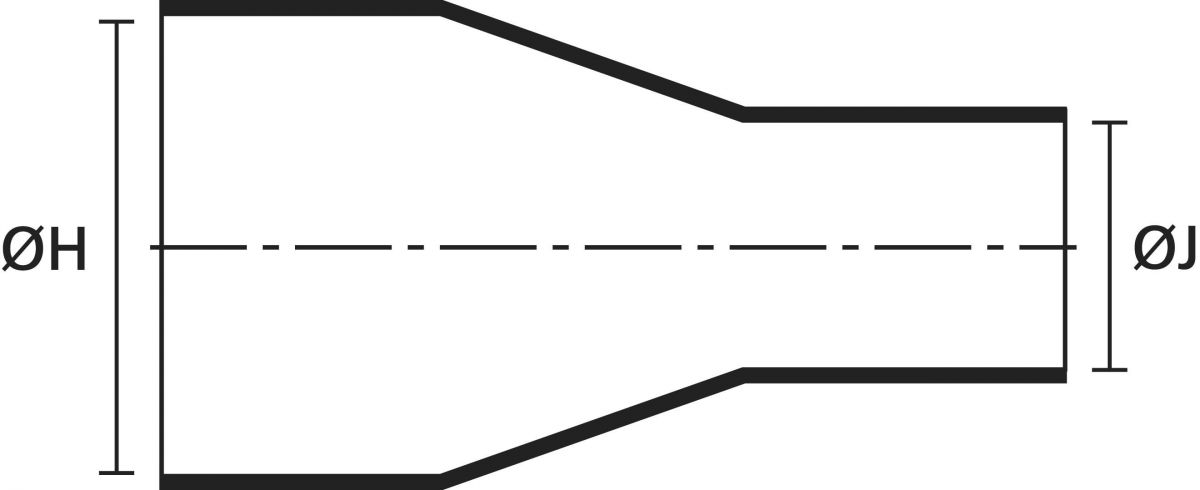 Warmschrumpfformteil 162-1-G PO-X BK