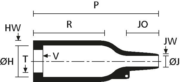 Warmschrumpfformteilsteck. 157-42-G-WM250-PEXBK