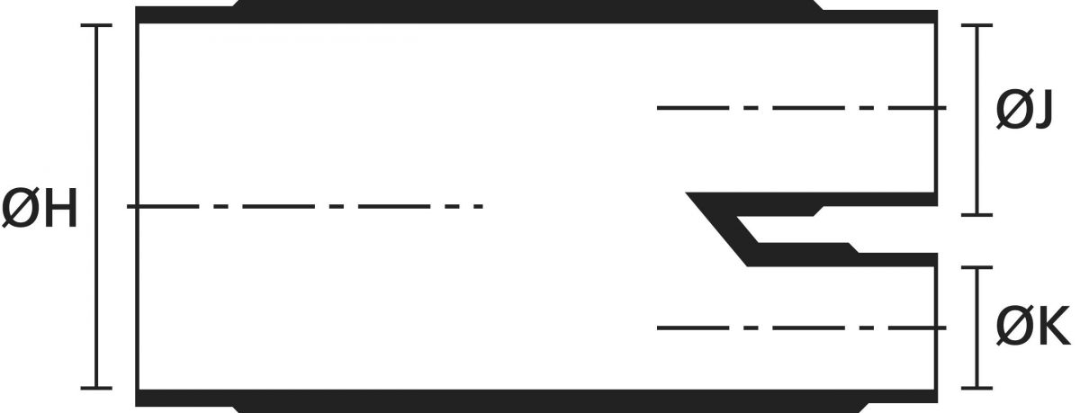 Warmschrumpfteil 1216-1-G PO-X BK