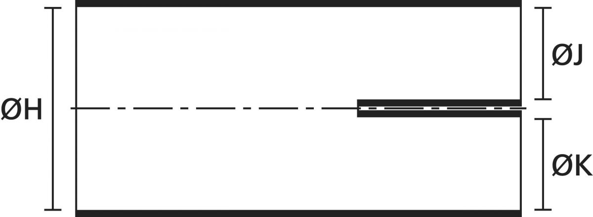 Warmschrumpfteil 201-1-G PO-X BK