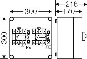 Mi-Lastschaltergehäuse Mi 7226