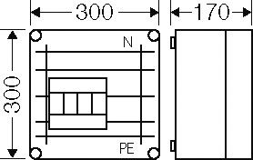 Überspannungsschutzgehäuse Mi SP 2265