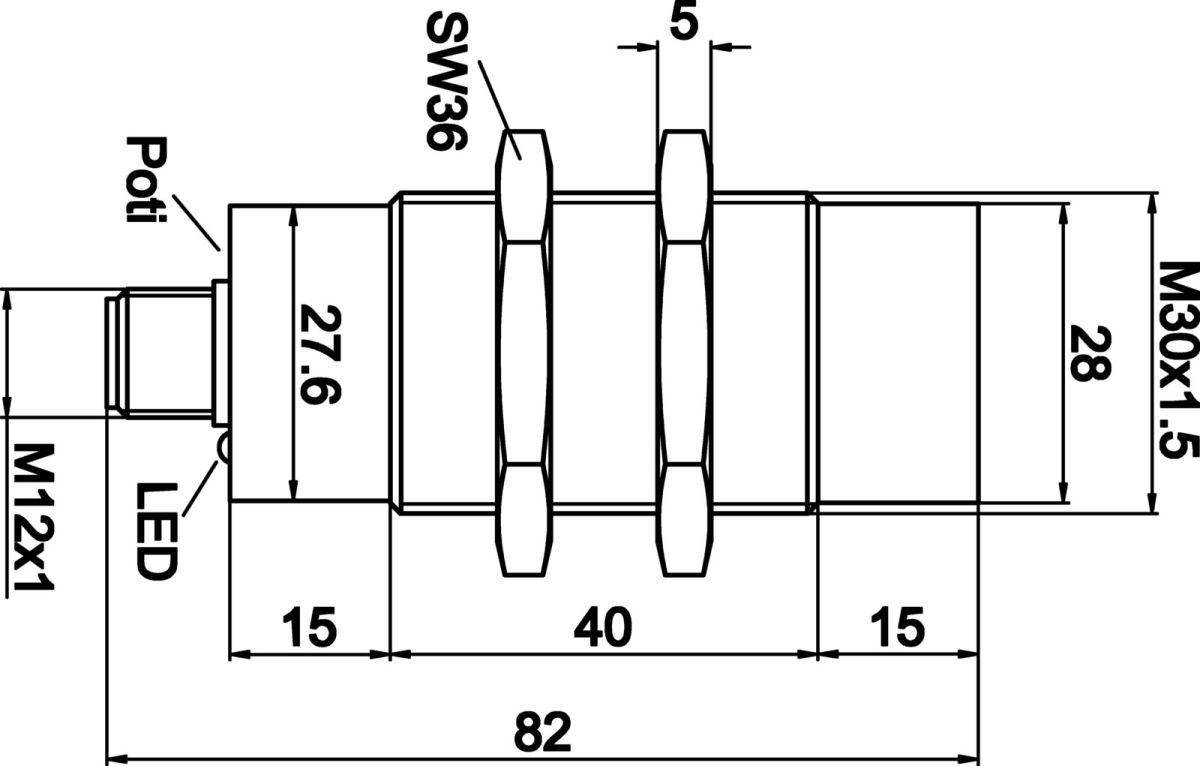 Sensor kapazitiv, M30x1,5 KN300420