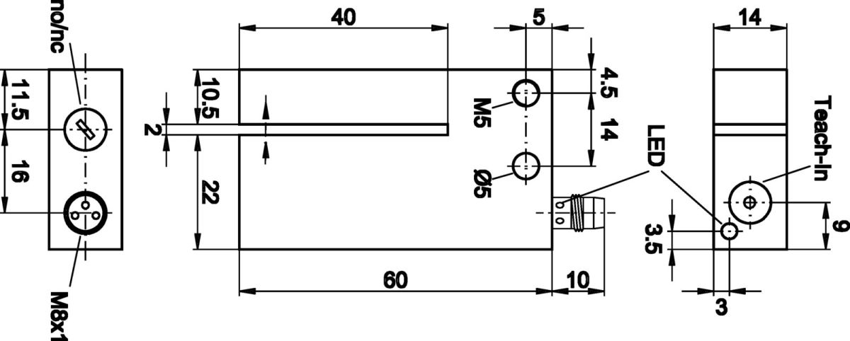 Sensor Optisch, Gabel OG020373