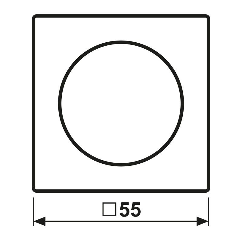 Abdeckung für Drehdimmer A 1740 BF SWM