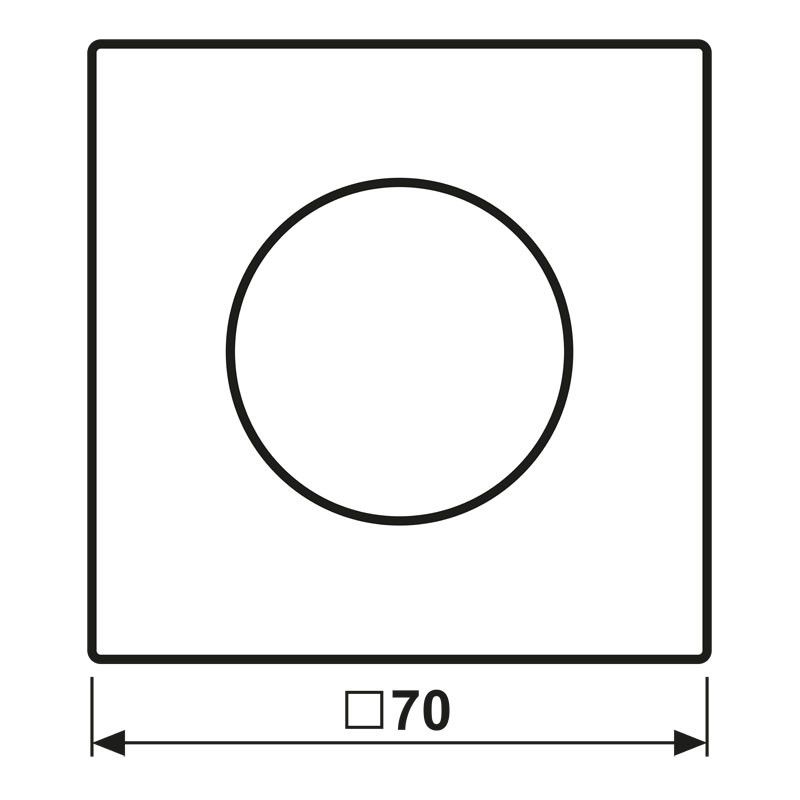 Abdeckung für Drehdimmer AL 1740 AN