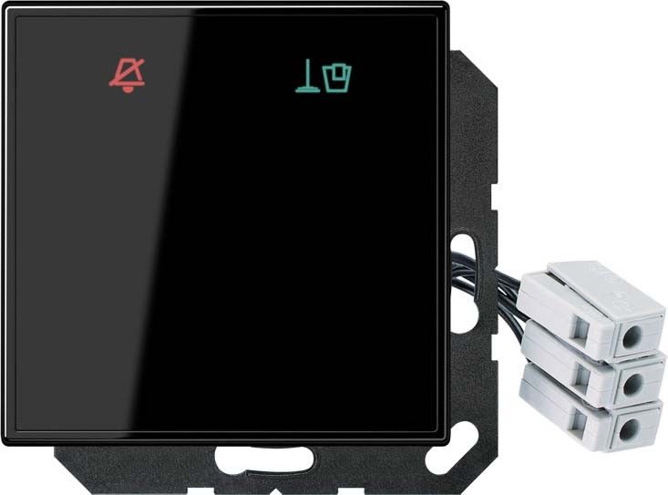 Hotelabdeckung Glas LS CU KO6 M 24 SW