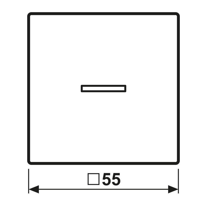 KNX RF Taster 1fach A 10911 ST RF AL