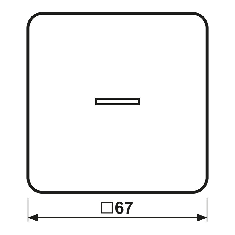 KNX RF Taster 1fach CD 10911 ST RF SW