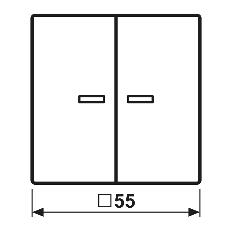 KNX RF Taster 2fach A 10921 ST RF BF ANM