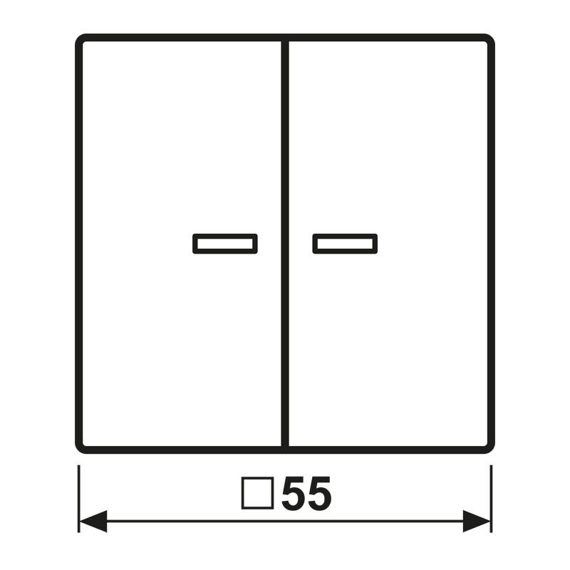 KNX RF Taster 2fach A 10921 ST RF BF WWM