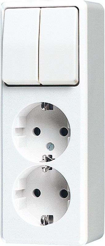 SCHUKO-Zweifach-Steckdose 625 A WW SCHUKO-Zweifach-Steckdose 625 A WW