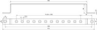 Erdungsschiene ES 12AP 11X11 V2A