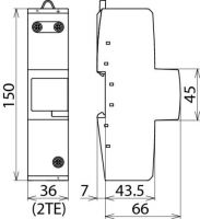 N-PE-Blitzstromableiter DGPM 1 255