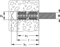 Gewindestangendübel RODFORCE FGD 10 M6