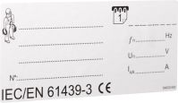 Typenschild VZ123CE (VE10)
