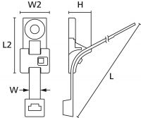 Befestigungsbinder T120RHDM6-HIRHS-BK