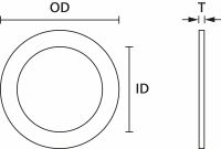 Dichtungsscheibe AWS-M63 CR BK 10
