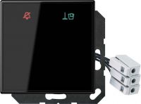 Hotelabdeckung Glas LS CU KO6 M 24 SW