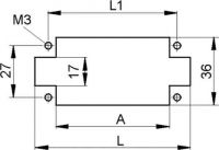 Rahmen f.Steckermodul MCR 24 B