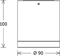 LED-Anbau-DownlightButton BTNM 101.30.55 ws