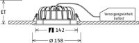 LED-Einbau-Downlight VTFS 101027DA si