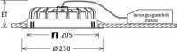 LED-Einbaudownlight VTFL 10.2530/DALI ws