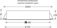LED-Einbauleuchte PLL27700301/DALI ws