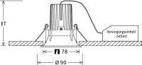 LED-Einbaustrahler VTRM 10.0527.25 si