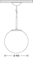 LED-Pendelleuchte GLO 400.2530.1DA ws