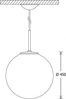 LED-Pendelleuchte GLO 450.4640.2DA ws