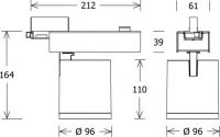 LED-Stromschienenstrahler SCOUT202.930.50.2si